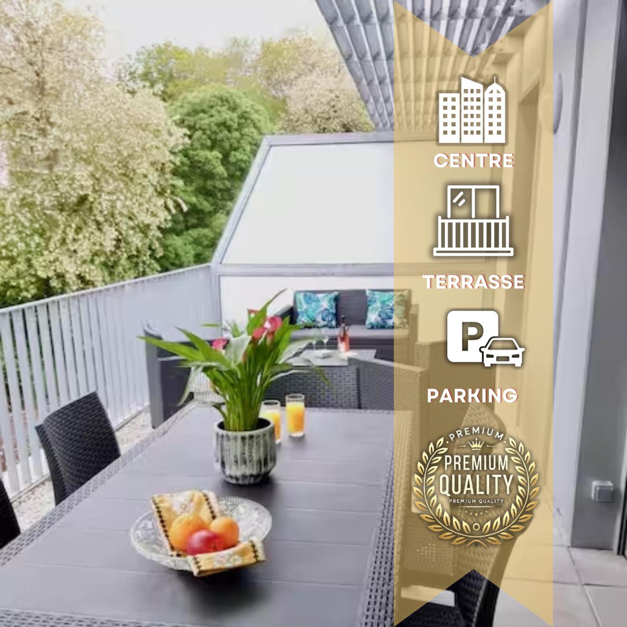 Bide Ona - Centre - Terrasse - Parking Apartment Bayonne Bagian luar foto